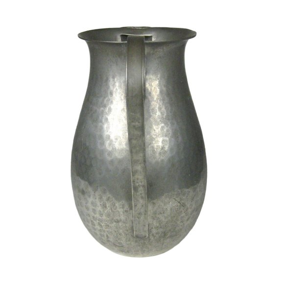 Buenilum Pewter Pitcher Flower Handle 8.25 inches Metal Home Decor DENTS - Picture 3 of 10
